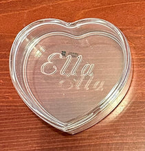 Heart Shaped Engraved Acrylic Box