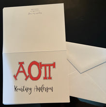 Personalized Sorority Notecards