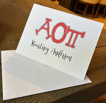 Personalized Sorority Notecards