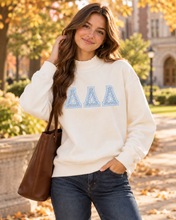 Mock Turtleneck Sweatshirt Floral Letters
