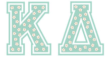 Mock Turtleneck Sweatshirt Floral Letters