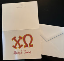 Personalized Sorority Notecards