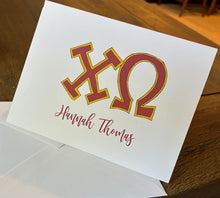 Personalized Sorority Notecards