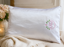 Embroidered Sorority Satin Pillowcase