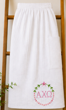 Embroidered Sorority Waffle Spa Towel Wrap