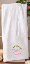 Embroidered Sorority Waffle Spa Towel Wrap