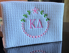 Embroidered Sorority Waffle Cosmetic Bag