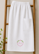 Embroidered Sorority Waffle Spa Towel Wrap