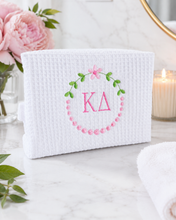 Embroidered Sorority Waffle Cosmetic Bag