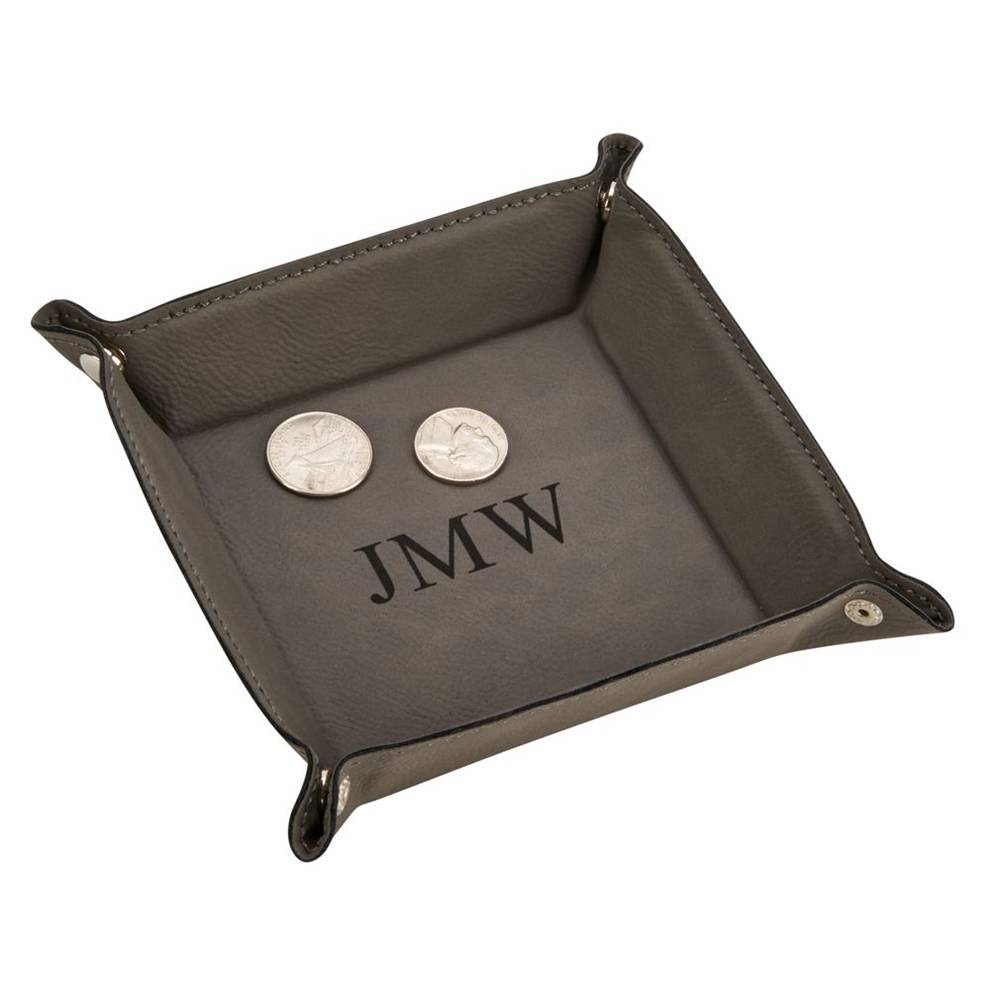 Men's Leather Valet Snap Tray 5